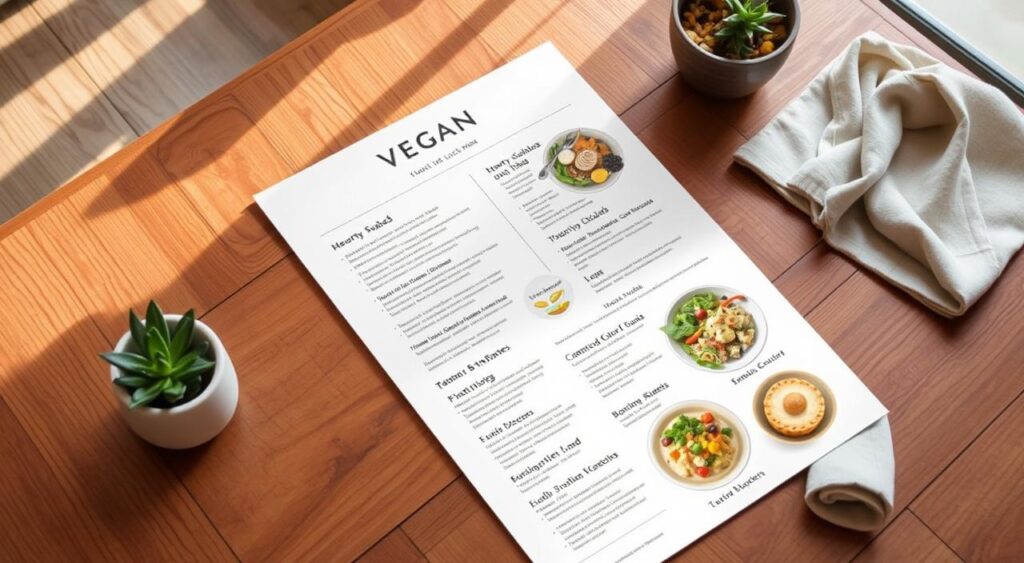 cardápio vegano para almoço