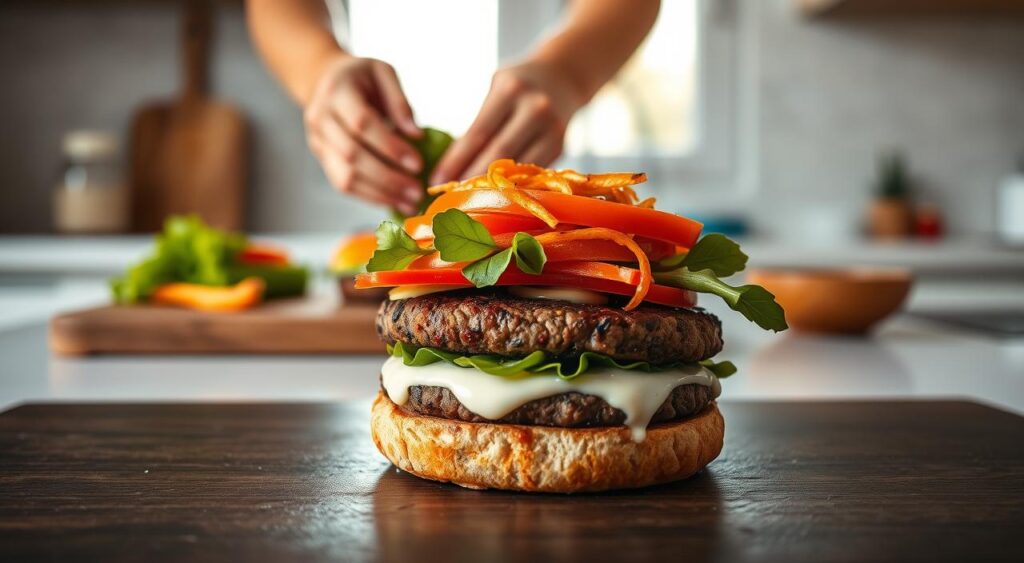 como fazer hambúrguer vegano