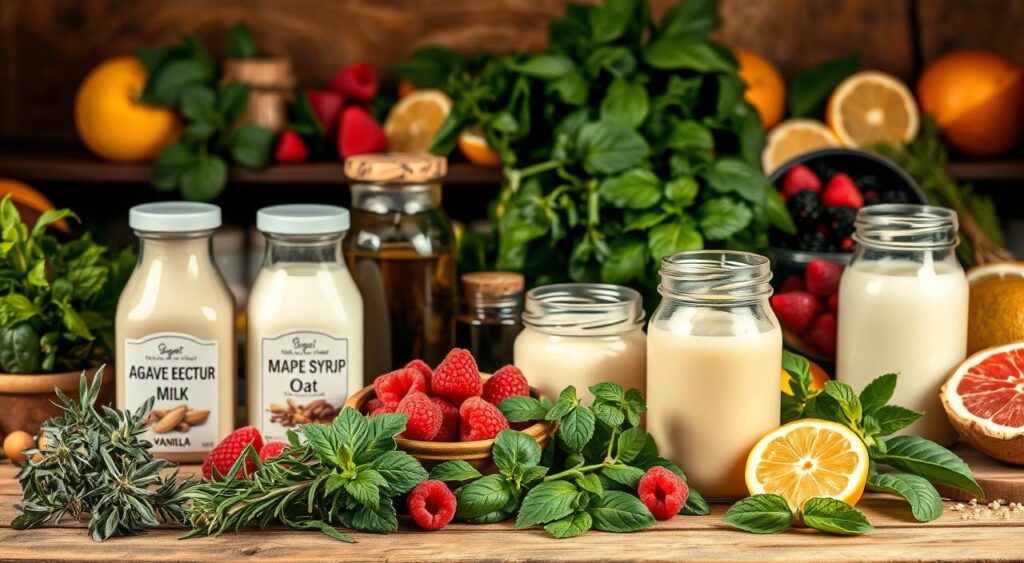 ingredientes veganos para bebidas