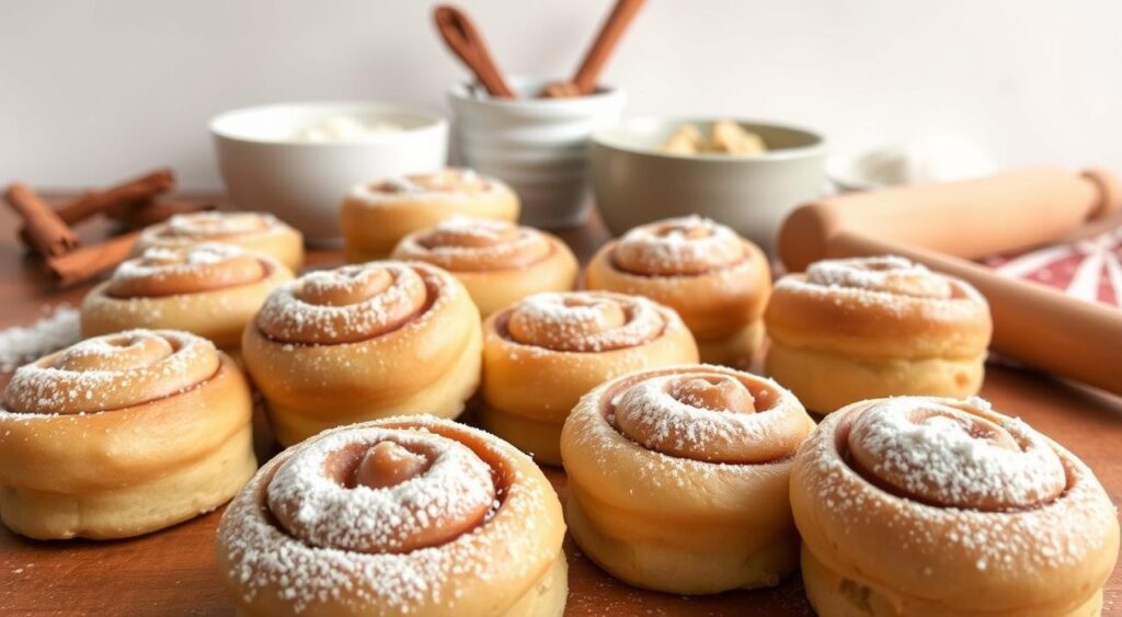 receita de rolos de canela veganos