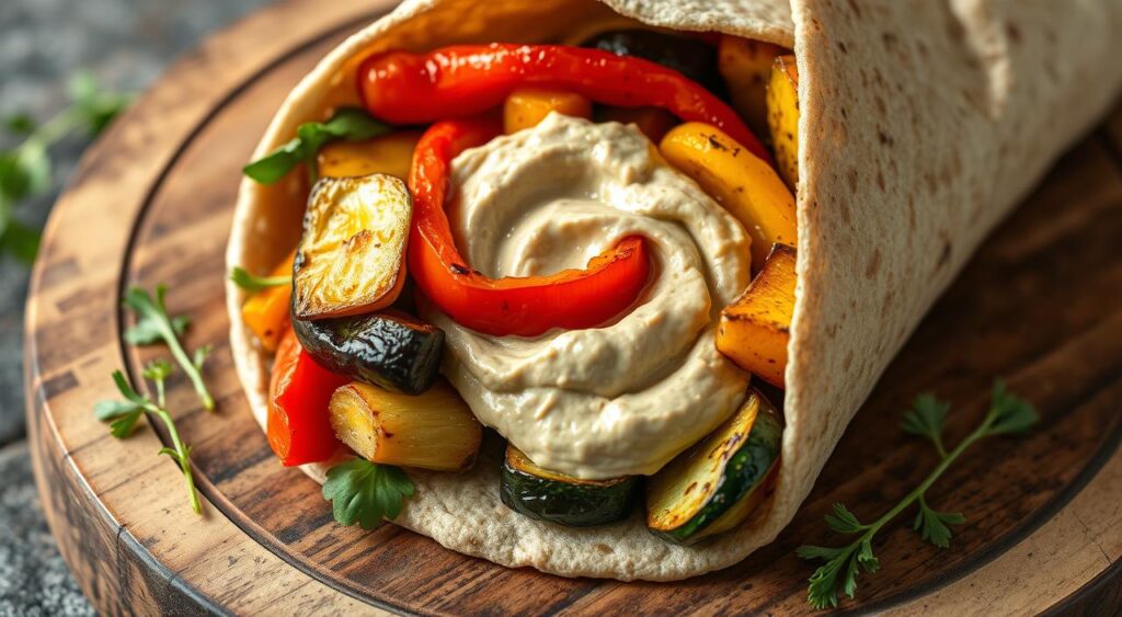 wrap de legumes grelhados