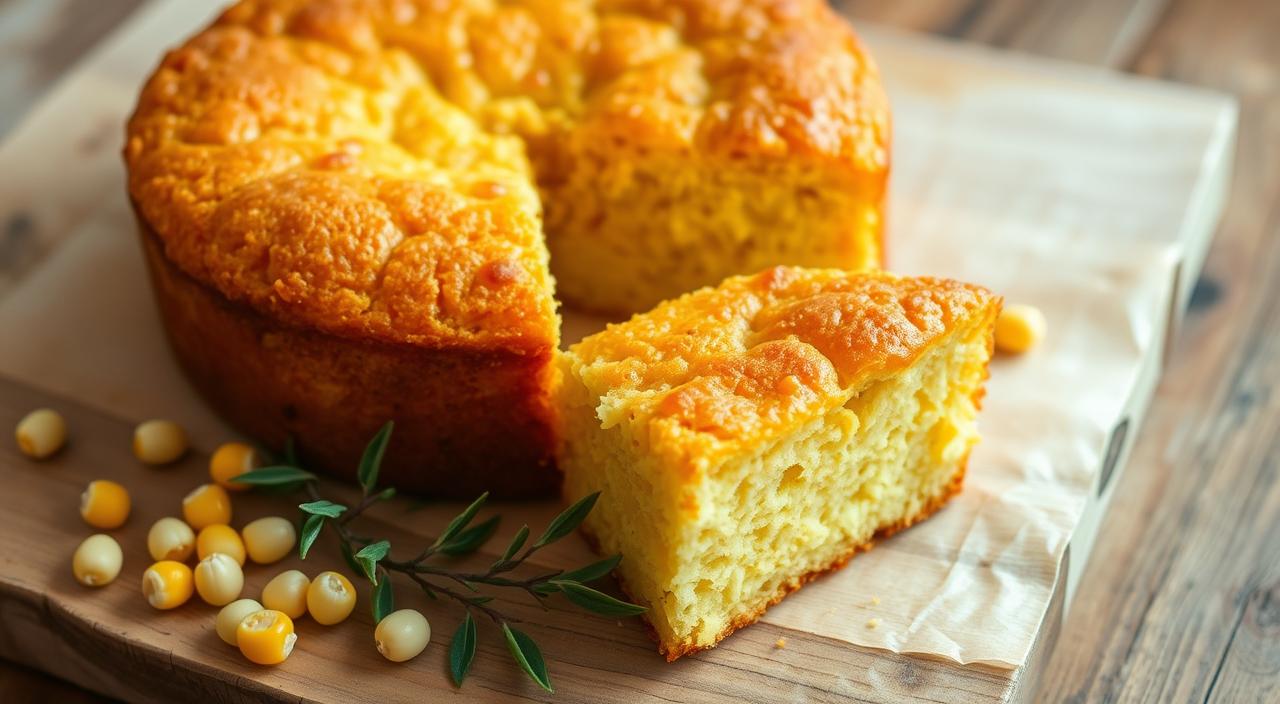 Bolo vegano de milho