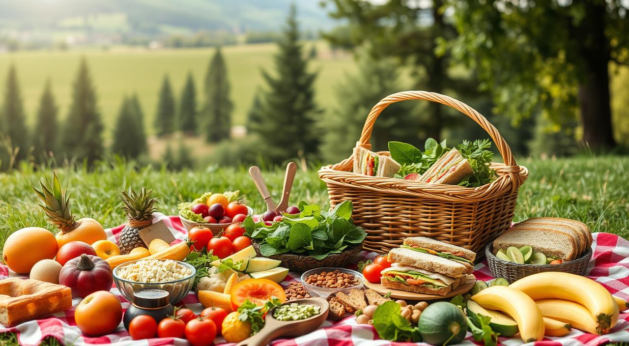 Lanches Veganos para piquinique