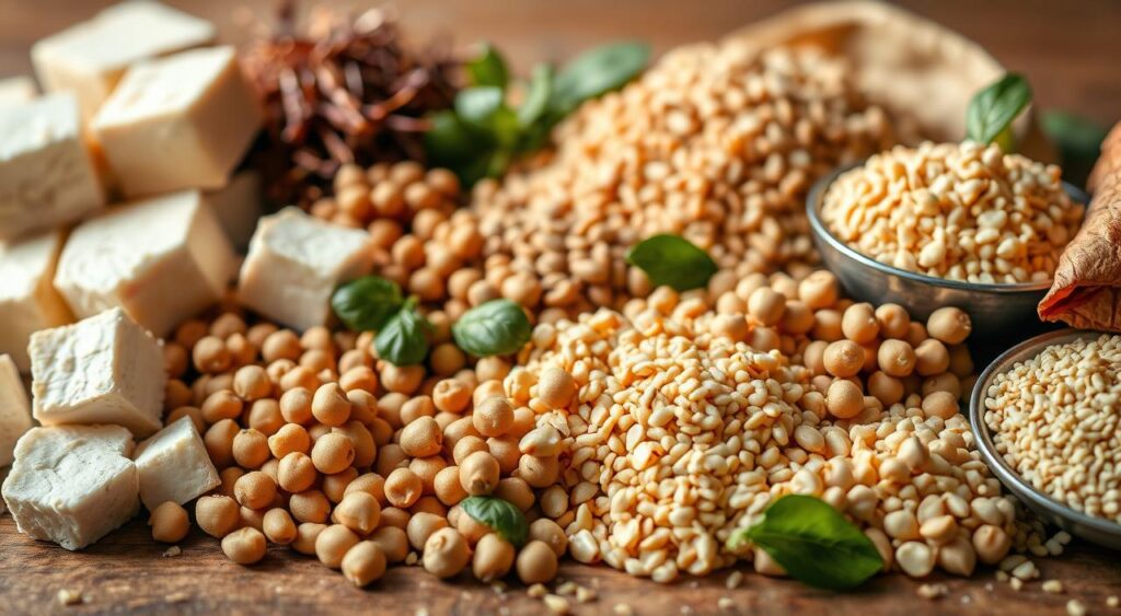 alimentos veganos ricos em proteína
