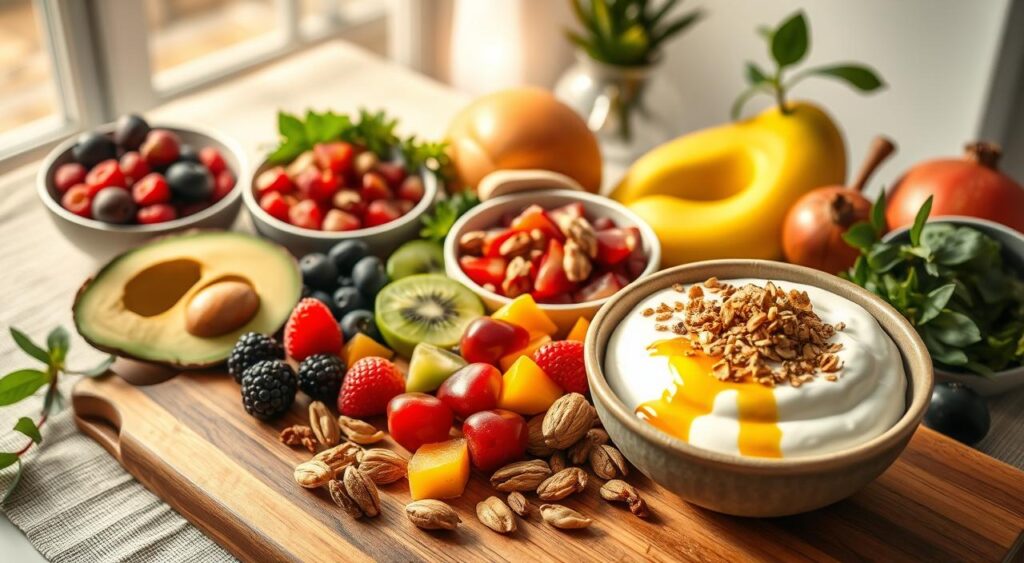 ingredientes veganos para café da manhã