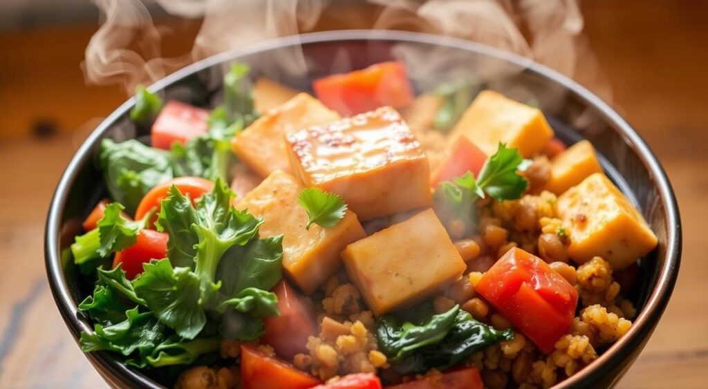 jantar vegano rápido