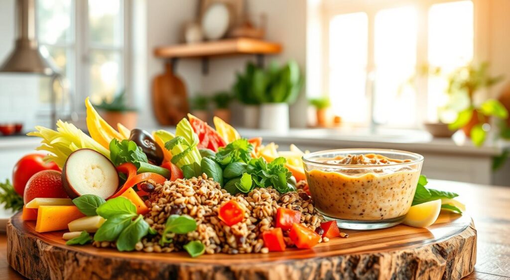 lanche saudável vegano