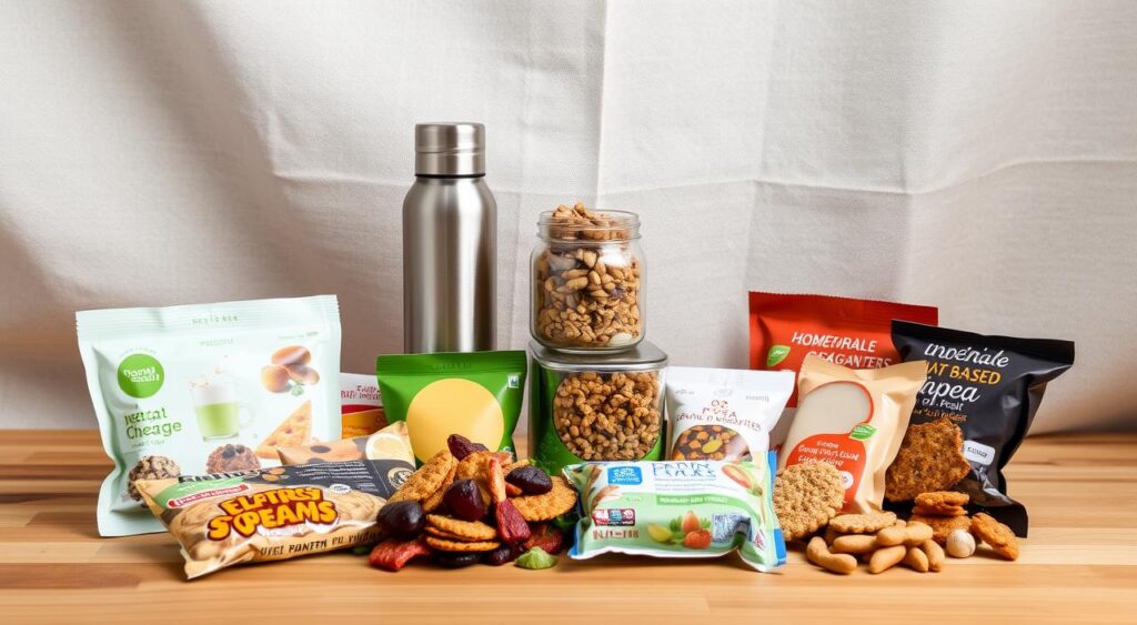 lanches veganos portáteis