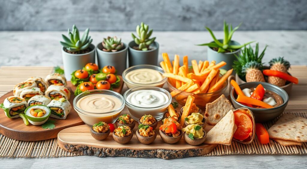 opções de lanches veganos