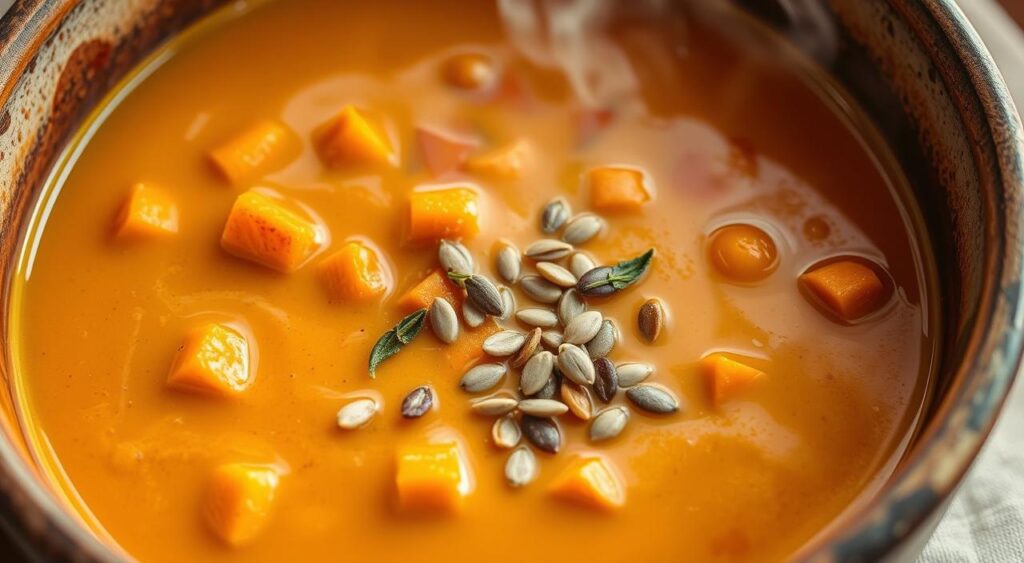 sopa de abóbora vegana